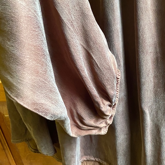 Cloth & Stone Rich Brown Large Oversized Blouse Spring Anthropologie - Picture 3 of 10